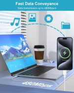 Câble Chargeur USB-C en Nylon Tressé – Image 6